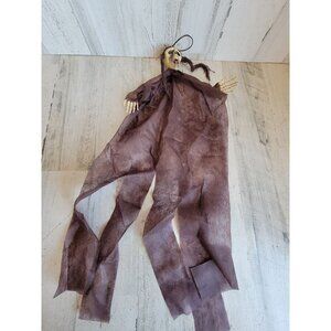 Mini hanging skeleton girl Halloween prop decor home scary vintage unique